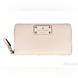 Kate Spade ♠️ Large Continental Zip Around Wallet - Light Pink